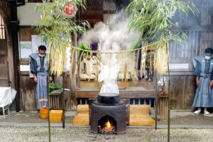 令和4年7月3日　早苗振祭 湯立神事